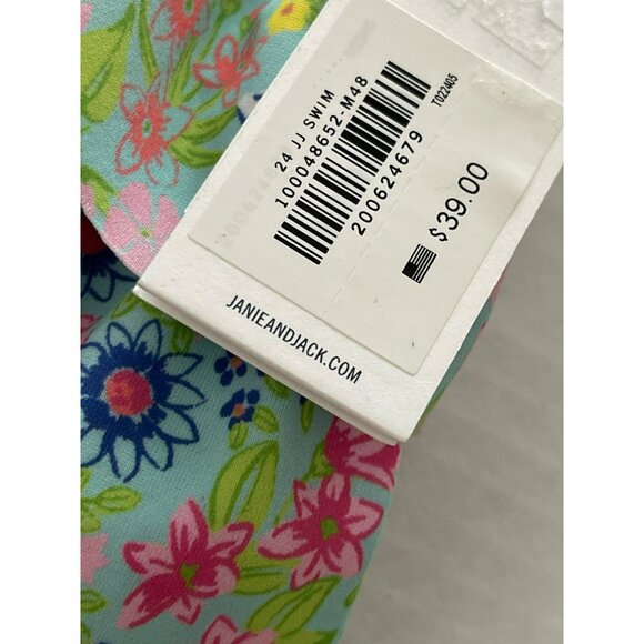 Janie and Jack Size 3 $39 NWT Floral 2 Piece Swim Suit - Picture 4 of 4